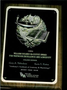 McGuffey Award 2003 for Anthony's Textbook of Anatomy & Physiology